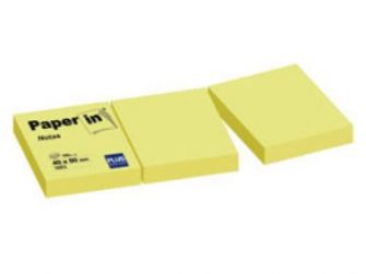Notes adhesives color groc 40x50 Paper-in Plus -p 3-