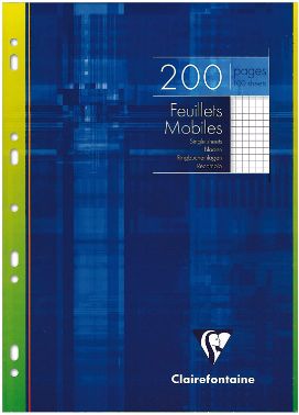Fulls A4 5x5 blanc 90g Clairefontaine -p. 100-