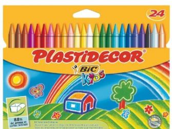 Barres plàstic colors Bic Plastidecor -estoig 24-