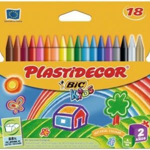 Barres plàstic colors Bic Plastidecor -estoig 18-