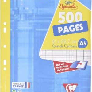 Fulls A4 seyes blanc 90g Clairefontaine -p. 250-