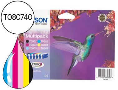 Cartutx tinta original Epson T0807 -multipack-
