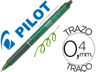Retolador verd 0,7mm borrable Pilot Frixion Clicker