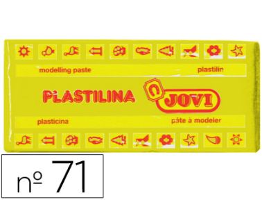 Plastilina color groc fosc 150g Jovi