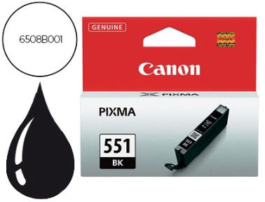 Cartutx tinta original Canon CLI-551BK negre 6508B001