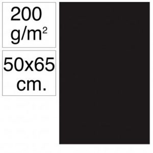 Cartolina 50x65 200gr negre Makro