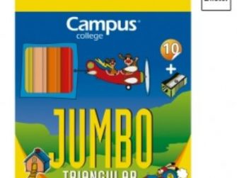 Llapis colors triangular Jumbo Campus -p 10-