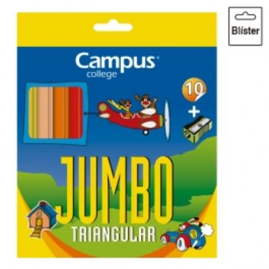 Llapis colors triangular Jumbo Campus -p 10-