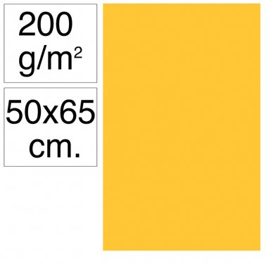 Cartolina 50x65 200gr groc gualda Makro