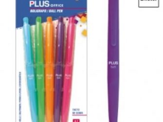 Bolígraf Plus Soft colors pastel - paquet 5-