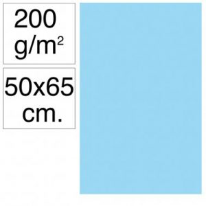 Cartolina 50x65 200gr blau celest Makro