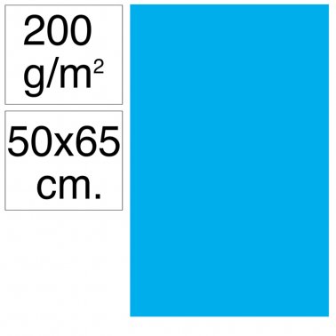 Cartolina 50x65 200gr blau maldives Makro