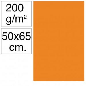 Cartolina 50x65 200gr taronja Makro