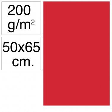 Cartolina 50x65 200gr vermell Makro