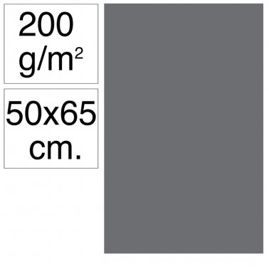 Cartolina 50x65 200gr gris fosc Makro