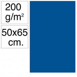 Cartolina 50x65 200gr blau marí Makro