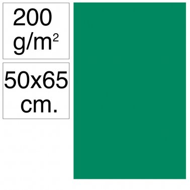 Cartolina 50x65 200gr verd pi Makro
