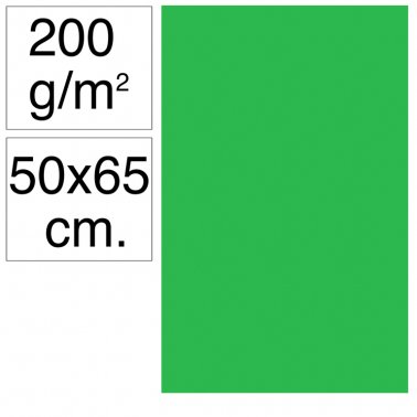 Cartolina 50x65 200gr verd billar Makro