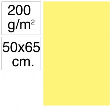 Cartolina 50x65 200gr groc llimona Makro