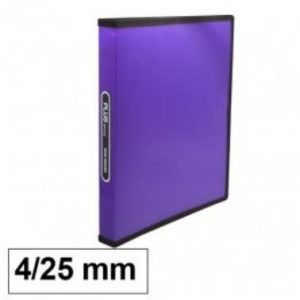 Arxivador A4 4x25 polipropilè violeta transparent Plus 180837