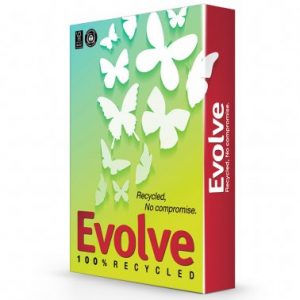 Paper Din A4 reciclat 80g Evolve -resma-