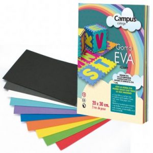 Lamines EVA 12 colors A4 (20x30) Campus 630450 -p 12-