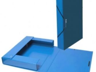 Caixa projectes PVC blau A4 llom 3 Plus