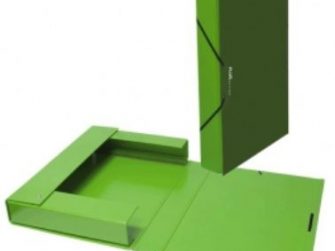Caixa projectes PVC verd A4 llom 3 Plus