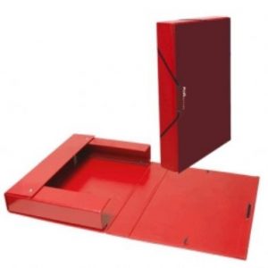 Caixa projectes PVC vermell A4 llom 5 Plus