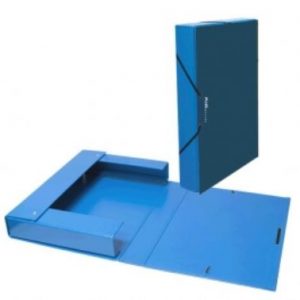 Caixa projectes PVC blau A4 llom 5 Plus