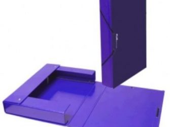 Caixa projectes PVC violeta A4 llom 5 Plus