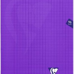 Llibreta grapada PP 48f 90g seyes 21x29,7 violeta Clairefontaine Mimes
