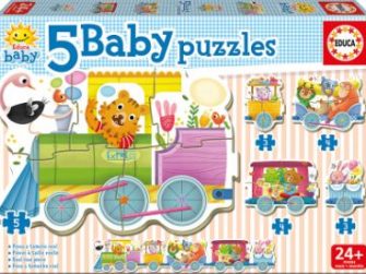Puzzle Baby Tren de los animales 24+ Educa 17142