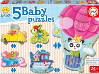 Puzzle Baby Animales al volante 24+ Educa 17141