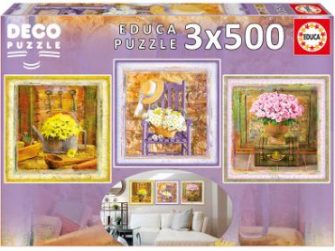 Puzzles 3x500 Enchanted Moments Gail Marie ´Deco Puzzle´ Educa 17095