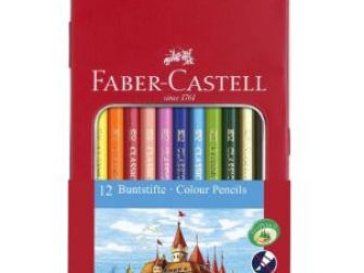 Llapis de colors caixa metàl·lica Faber Castell Castillo -p 12-