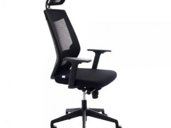 Cadira rodes amb braços negre i capçal Rocada RD-908/4+RD-908HR