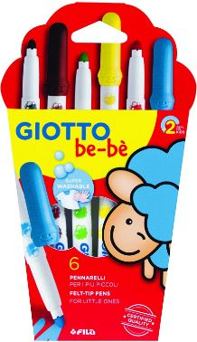 Retoladors de colors Giotto be-bè -estoig 6-