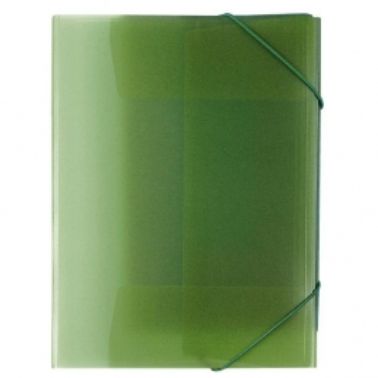 Carpeta gomes polipropile transparent verd A4 Plus 180535