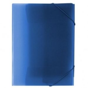 Carpeta gomes polipropile transparent blau A4 Plus 180539