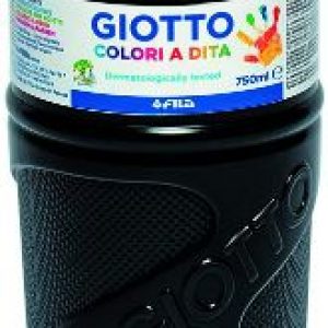 Pintura per dits negre 750ml Giotto